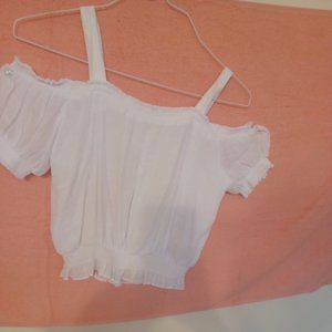 Medium White Off-the-shoulder Guess Blouse